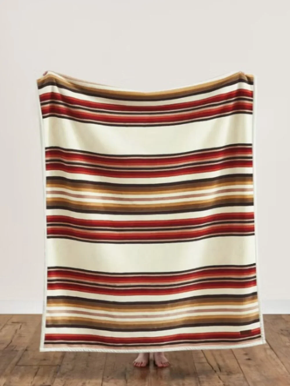 NEW Pendleton Reversible Soft Plush Throw 50X70 Woodland Stripe
